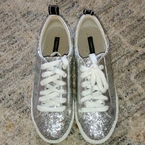 Tommy Hilfiger Silver Glitter Kids Shoes